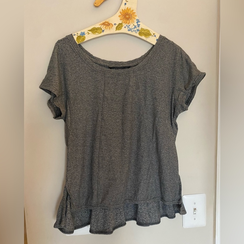 Marc by Marc Jacobs grey princess cut top grunge blouse tee neutral basic